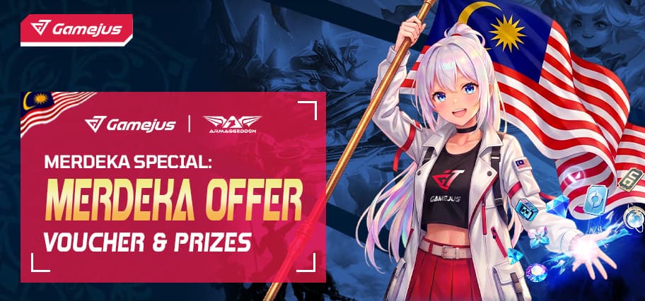 Gamejus x ARMAGGEDDON Merdeka & Malaysia Day Top Spender Challenge: Top Up, Rank Up & Win Rewards!